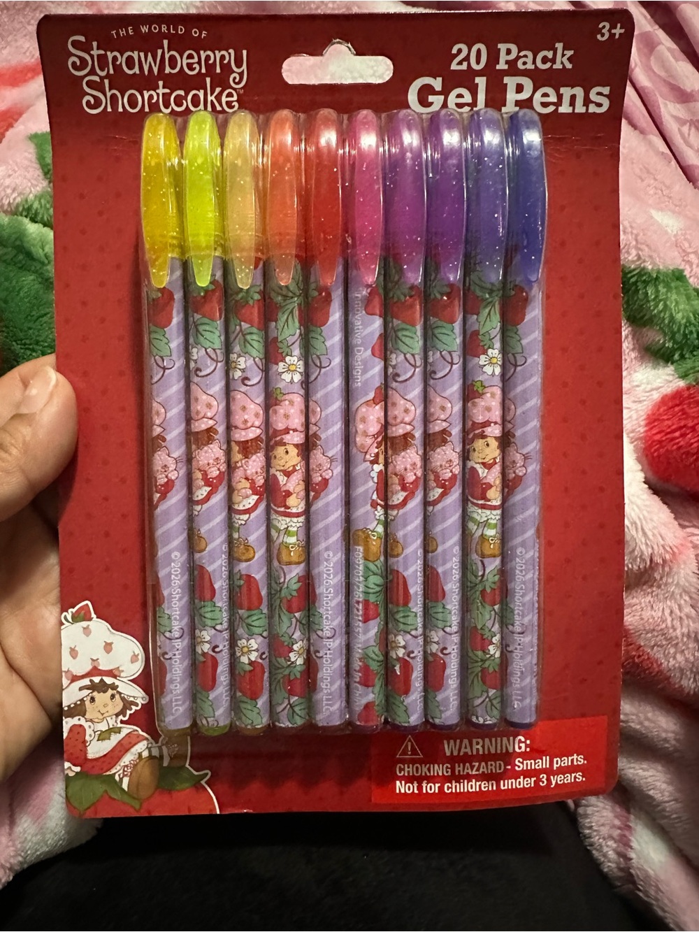 20-Pack Gel Pens - Purple, Pink, Yellow, Orange, Blue